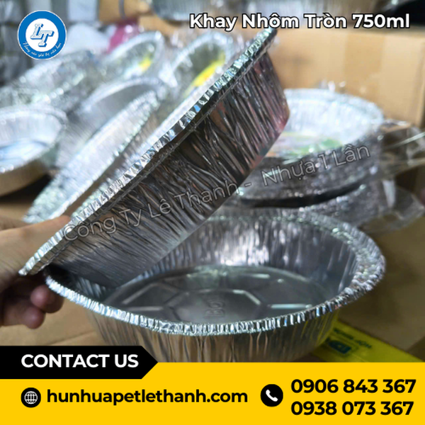 Khay Nhôm Tròn 750ml