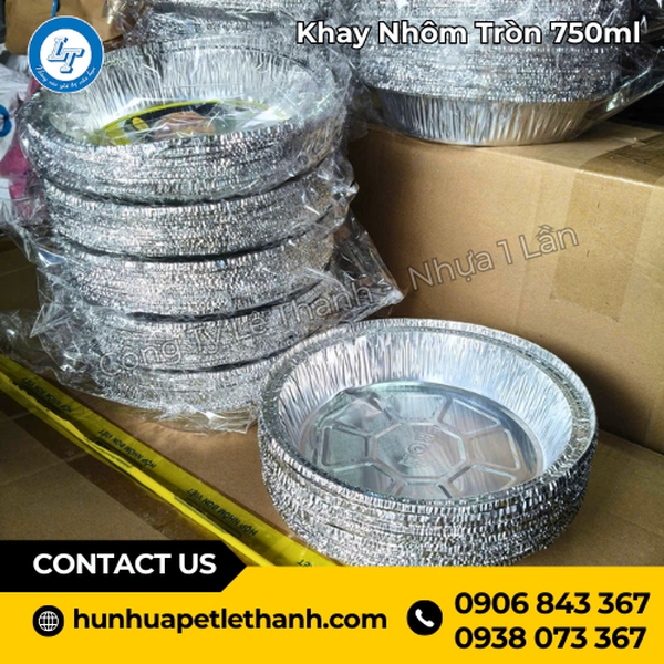 Khay Nhôm Tròn 750ml