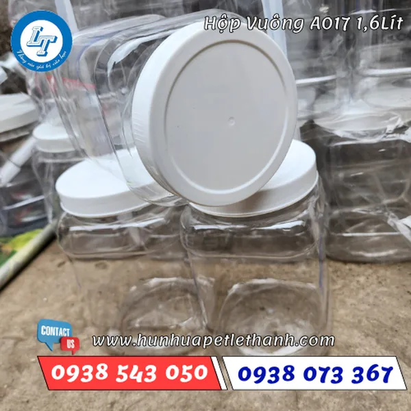 HỘP NHỰA VUÔNG A017 1600ML