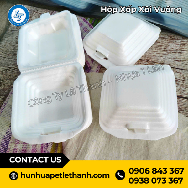 Hộp Xốp Xôi Vuông