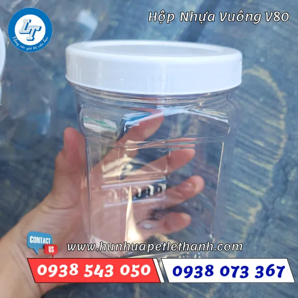 HỘP NHỰA VUÔNG V80