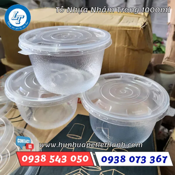 TÔ NHỰA NHÁM TRONG