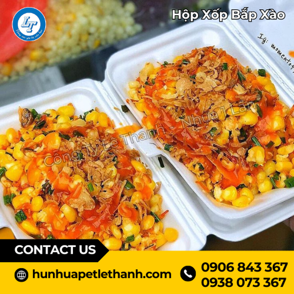 Hộp Xốp Bắp Xào