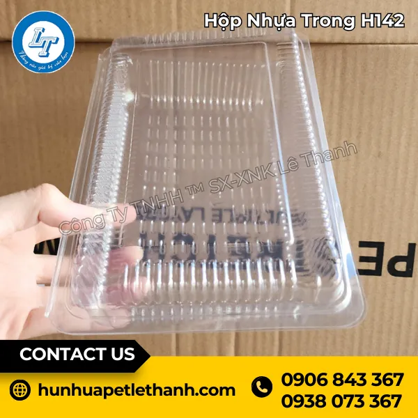 Hộp Nhựa Trong H142