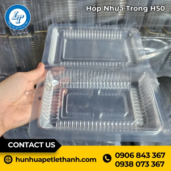 Hộp Nhựa Trong H50