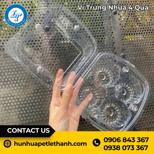 Vỉ Trứng Nhựa 4 Quả