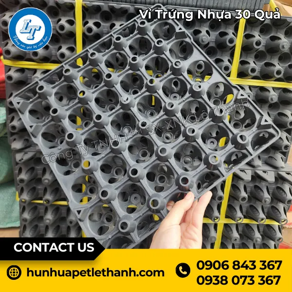 Vỉ Trứng Nhựa Màu 30 Quả