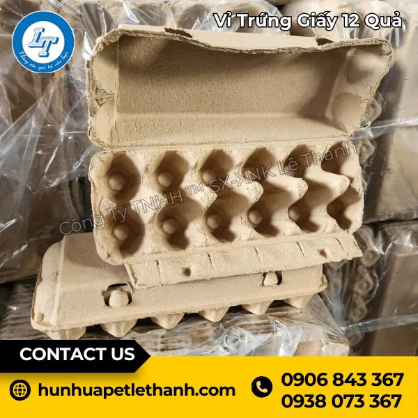 Vỉ Trứng Giấy 12 Quả