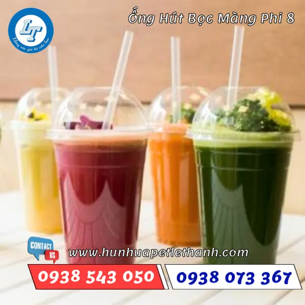 ỐNG HÚT BỌC MÀNG IN LOGO PHI 8