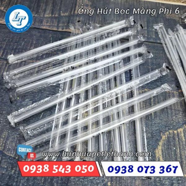 ỐNG HÚT BỌC MÀNG IN LOGO PHI 6