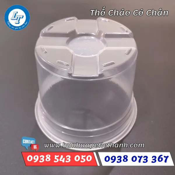 THỐ NHỰA ĐỰNG CHÁO CÓ CHÂN