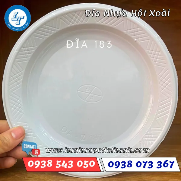 DĨA NHỰA TRÒN TRẮNG ĐỤC