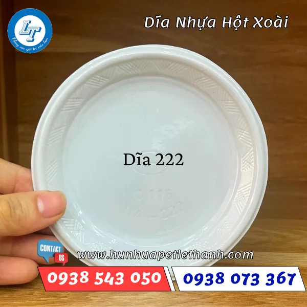 DĨA NHỰA TRÒN TRẮNG ĐỤC