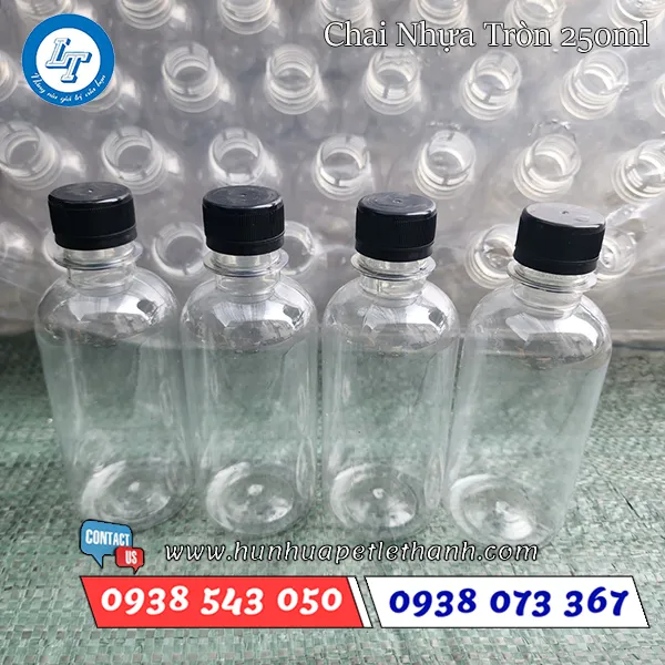 CHAI NHỰA TRÒN 250ML
