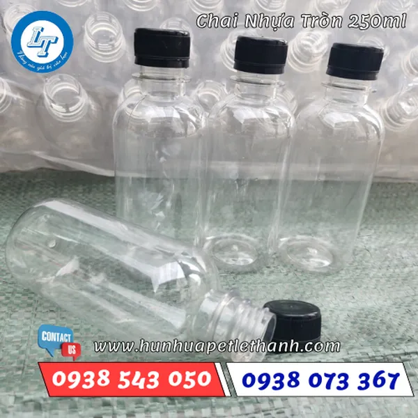 CHAI NHỰA TRÒN 250ML