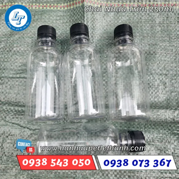 CHAI NHỰA TRÒN 250ML