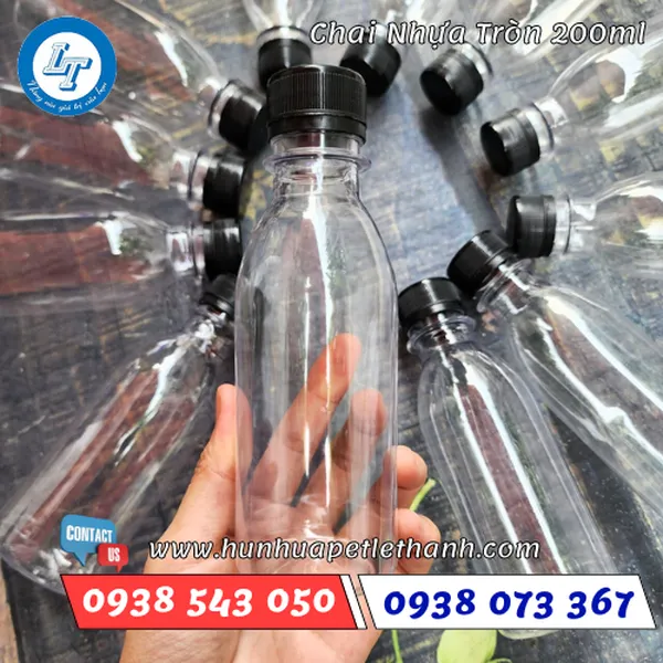 CHAI NHỰA TRÒN 200ML