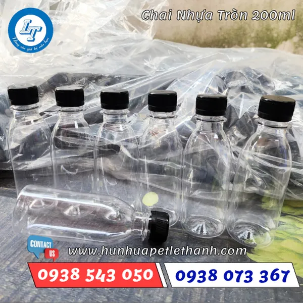 CHAI NHỰA TRÒN 200ML