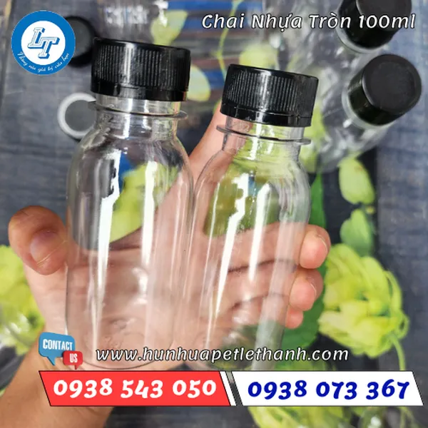 CHAI NHỰA TRÒN 100ML