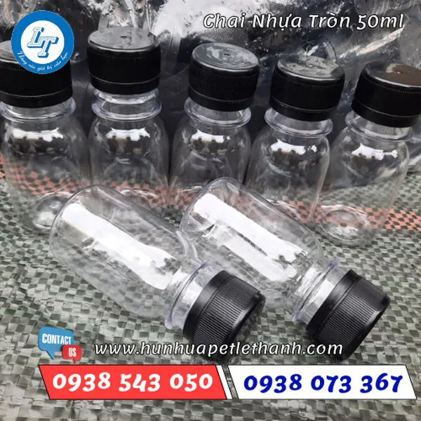 CHAI NHỰA TRÒN 50ML