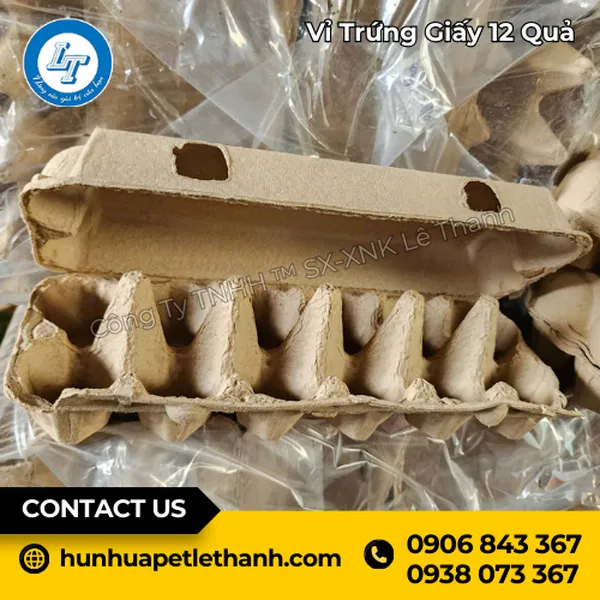 Vỉ Trứng Giấy 12 Quả