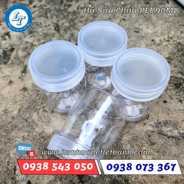 HŨ SỮA CHUA 90ML PET TRONG