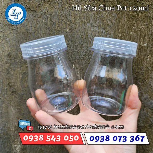 HŨ SỮA CHUA 120ML PET TRONG