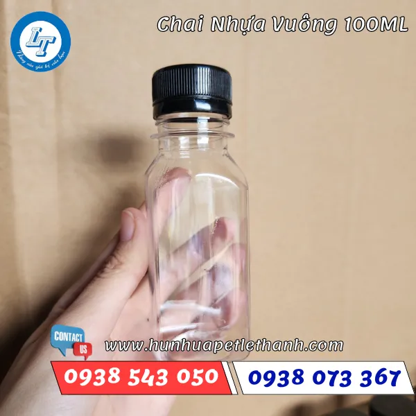CHAI NHỰA VUÔNG 100ML