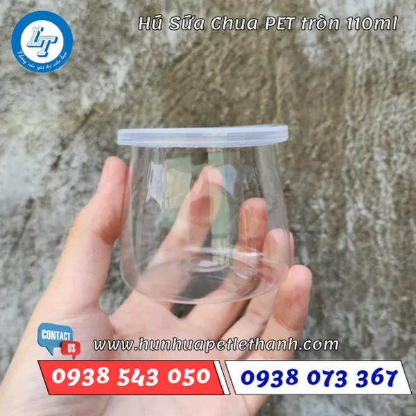 HŨ SỮA CHUA PET ĐÁY TRÒN 110ML