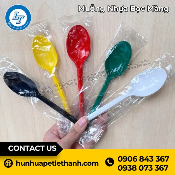 Muỗng Nhựa Bọc Màng 