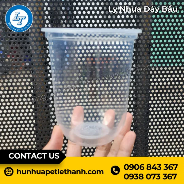 Ly Nhựa Đáy Bầu