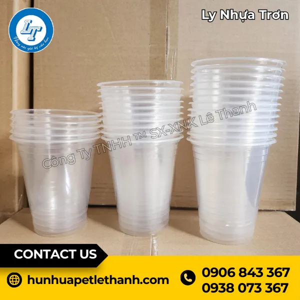 Ly Nhựa Trơn