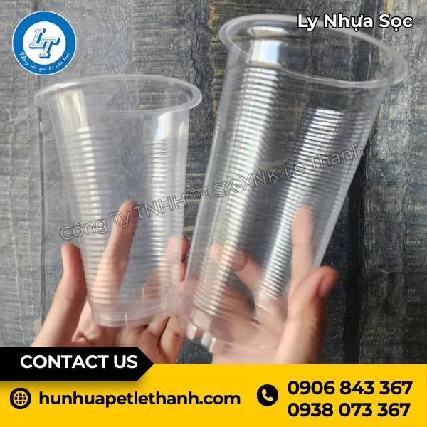 Ly Nhựa Sọc