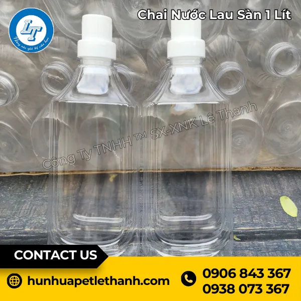 Chai Nhựa Nước Lau Sàn 1 Lít