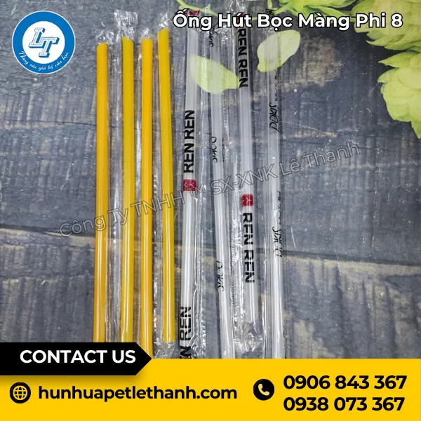 Ống Hút Bọc Màng Phi 8