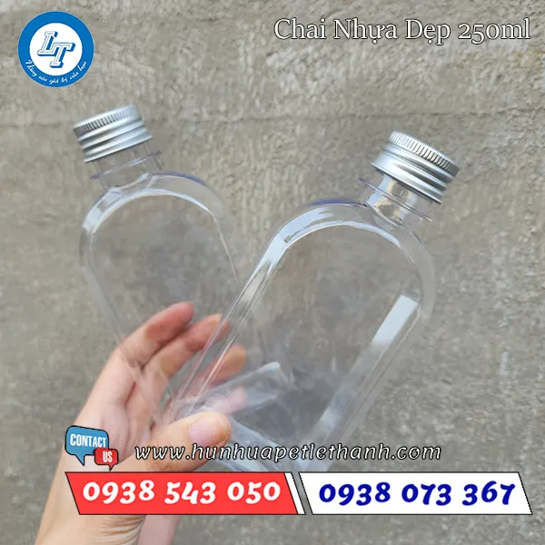 CHAI NHỰA DẸP VAI BẦU 250ML