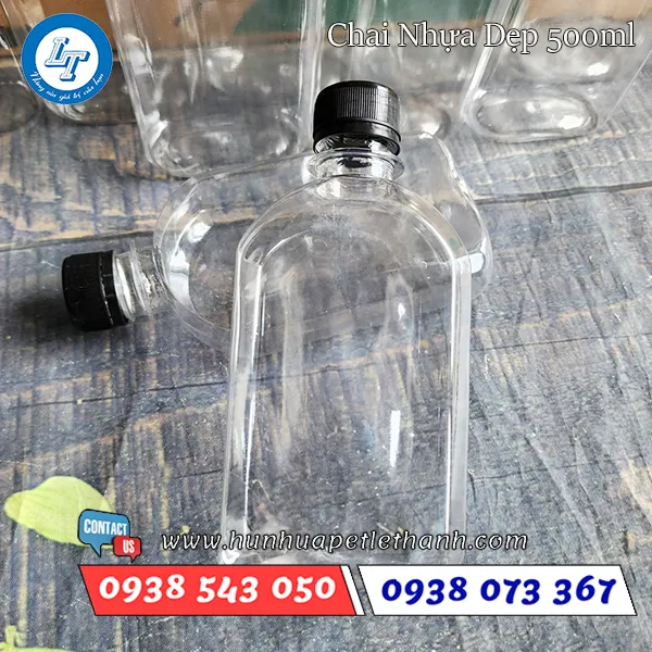 CHAI NHỰA DẸP VAI BẦU 500ML