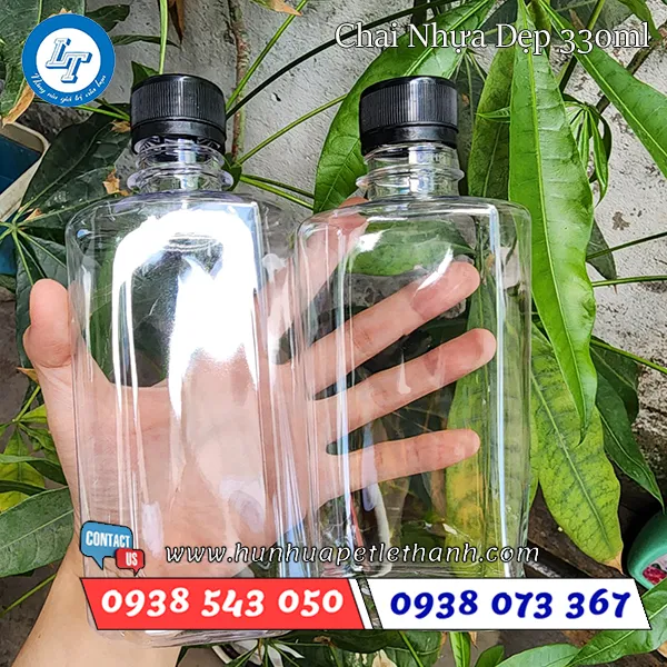 CHAI NHỰA DẸP VAI BẦU 330ML