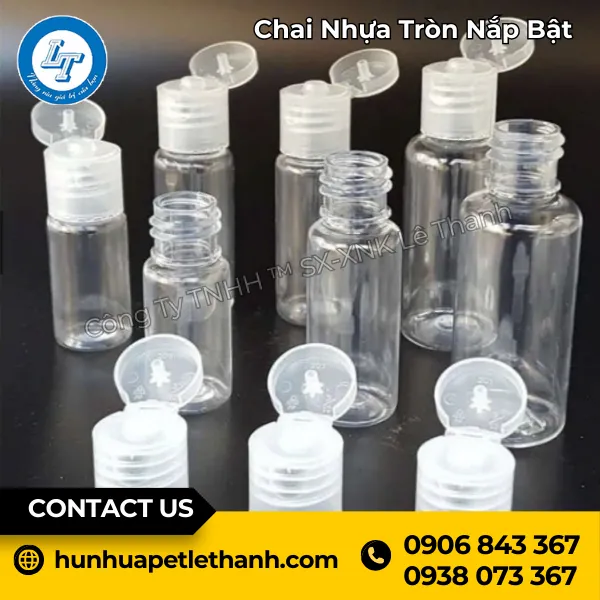 Chai Nhựa Nắp Bật