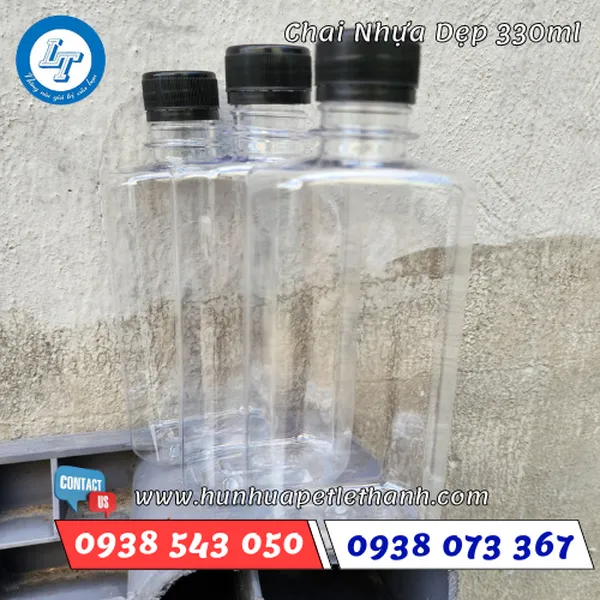 CHAI NHỰA DẸP VAI BẦU 330ML