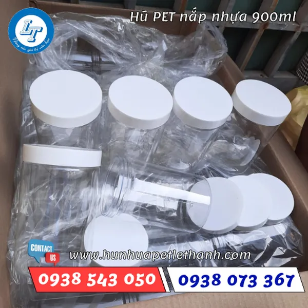 HŨ PET NẮP NHỰA 900ML (41.5G)