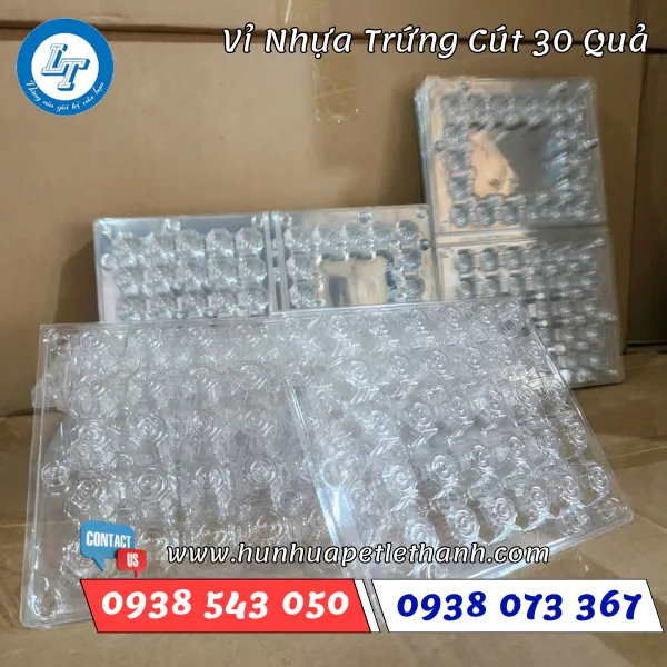VỈ NHỰA TRỨNG CÚT 30 QUẢ ẤN NÚT