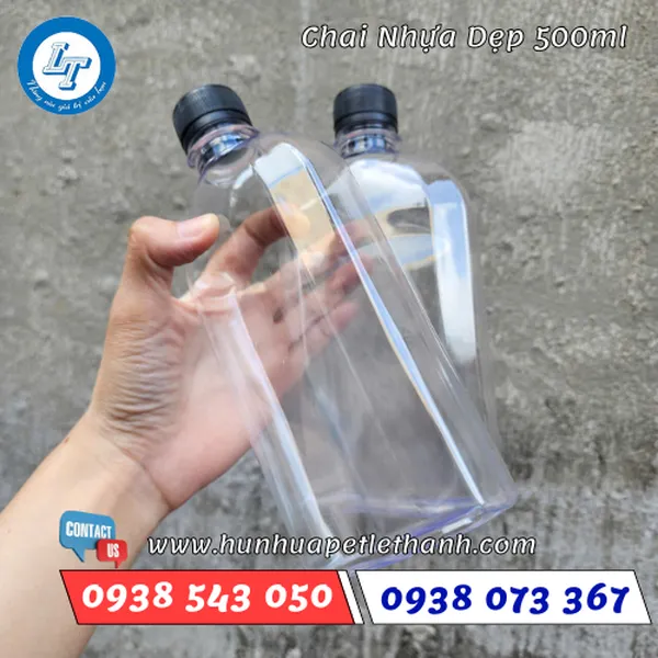 CHAI NHỰA DẸP VAI BẦU 500ML