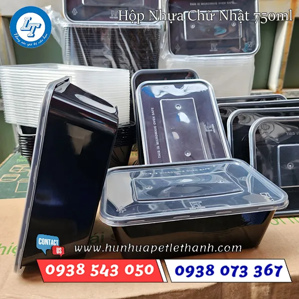 HỘP NHỰA ĐEN CHỮ NHẬT