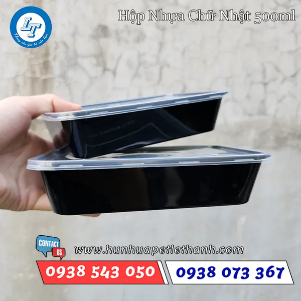 HỘP NHỰA ĐEN CHỮ NHẬT