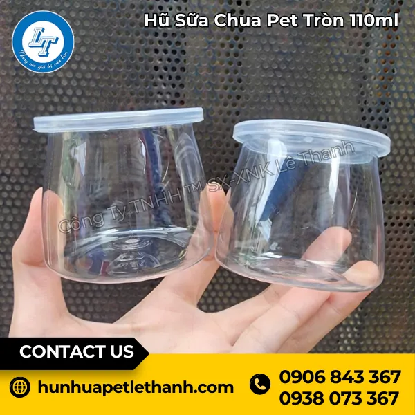 Hũ Sữa Chua Pet Tròn 110ml