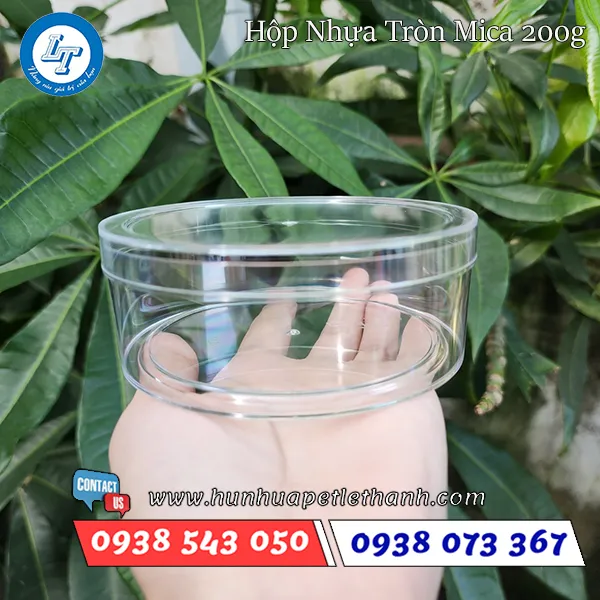 HỘP NHỰA MICA TRÒN