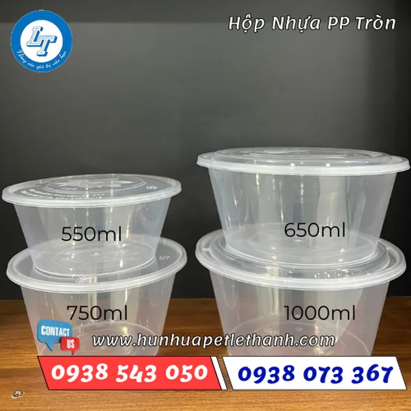 HỘP NHỰA PP TRÒN