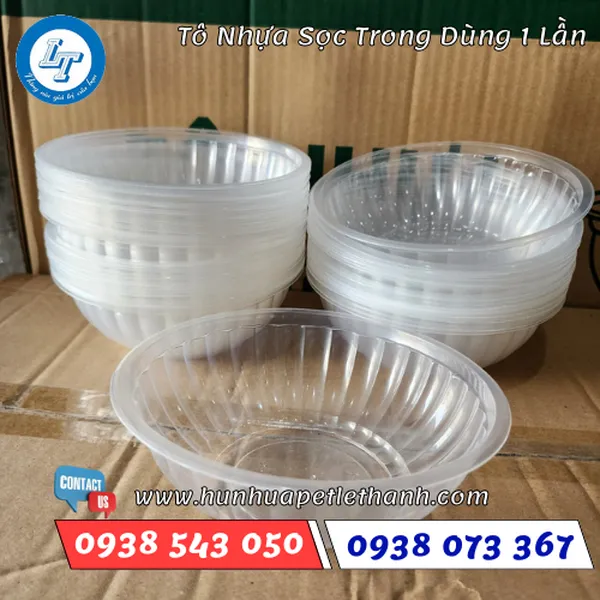 TÔ NHỰA TRONG DÙNG 1 LẦN