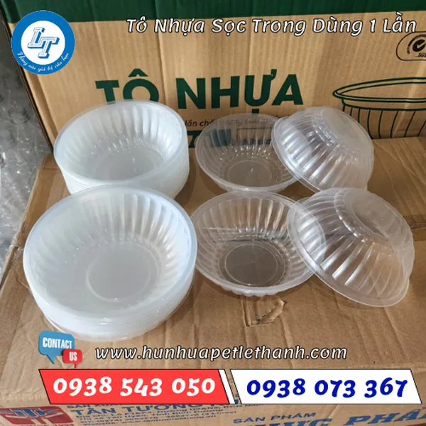 TÔ NHỰA TRONG DÙNG 1 LẦN